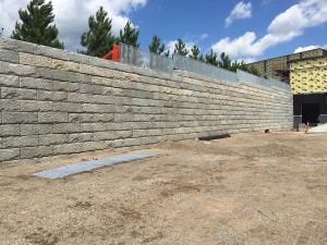 Anytime Fitness Woodbury Retaining wall